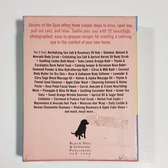 Secrets of the Spa 50 ways to pamper and revitalize yourself at home Card Deck - Picture 6 of 7